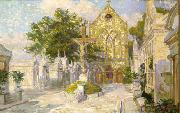 unknow artist Saint Roch Cemetery Chapel and Campo Santo Spain oil painting artist